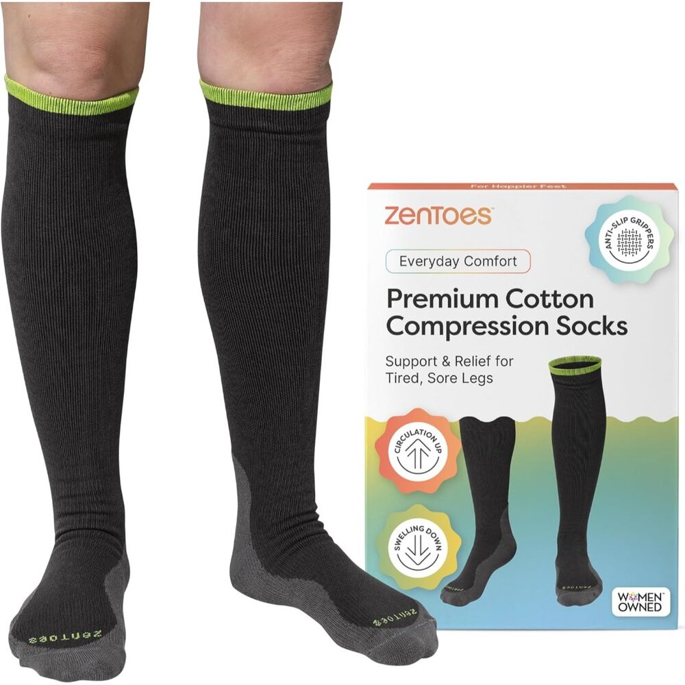 Compression Socks For Women & Men, Gradual 15-20mmhg Compression Socks Men With